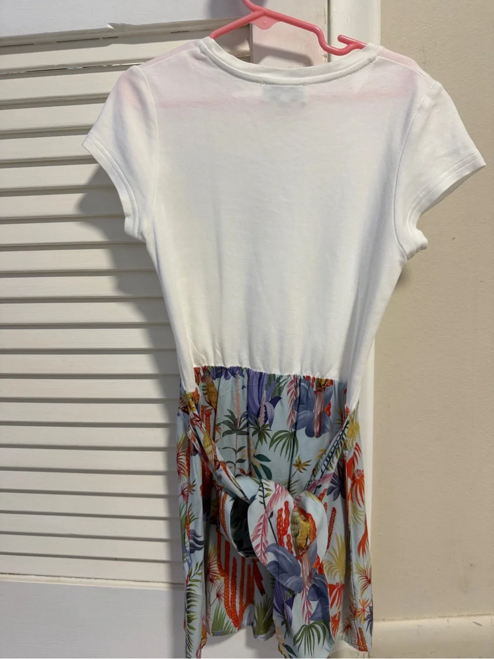 Lanvin Girls Pastel Blue Tropical Print  Set